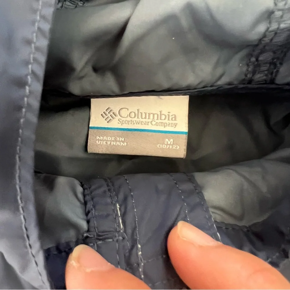 Columbia ‘Glennaker’ Hooded Lightweight Blue and Light Gray Light rain jacket - Picture 4 of 8